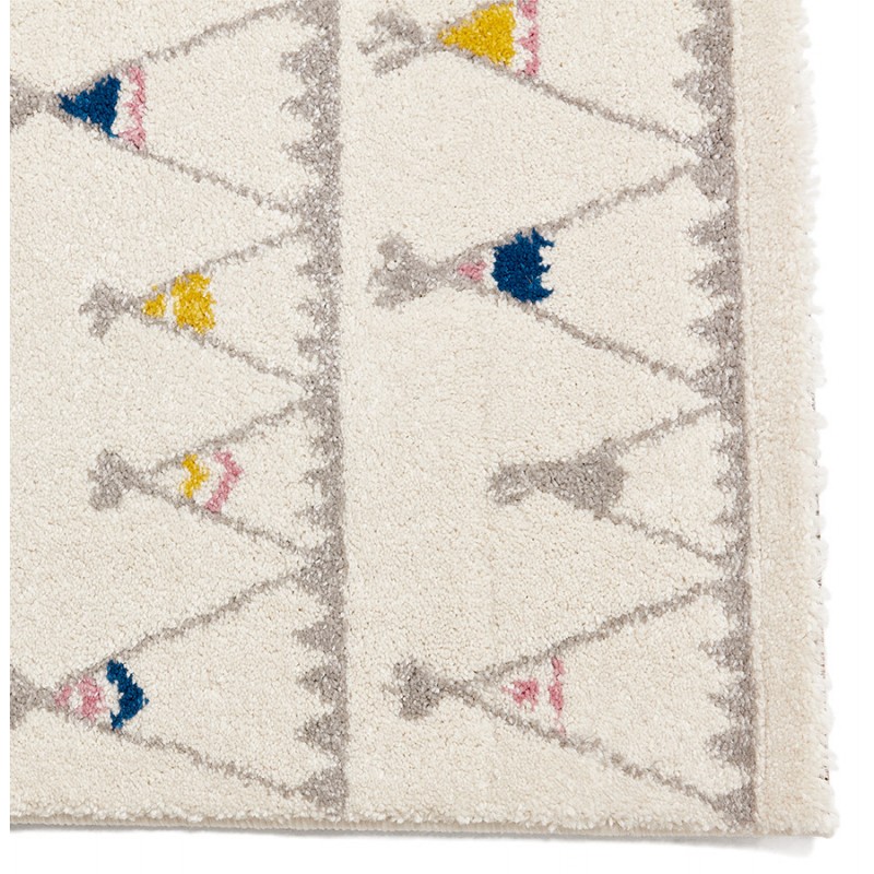 Rectangular children's carpet - 80x150 cm - HARISH (beige) - image 48704