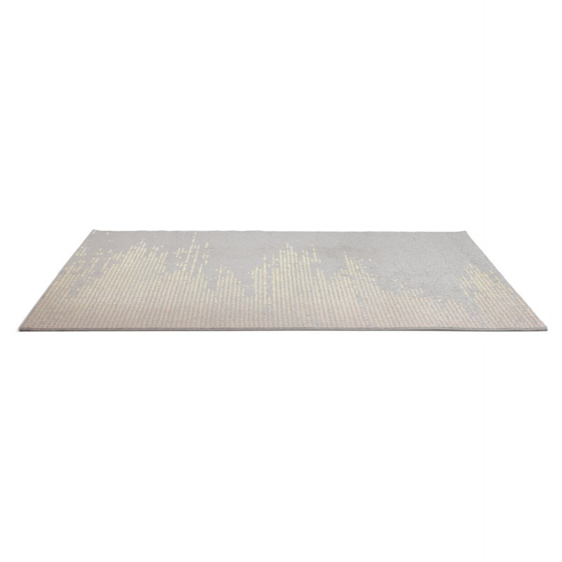 Rectangular design carpet - 160x230 cm - YOELA (grey, yellow) - image 48736