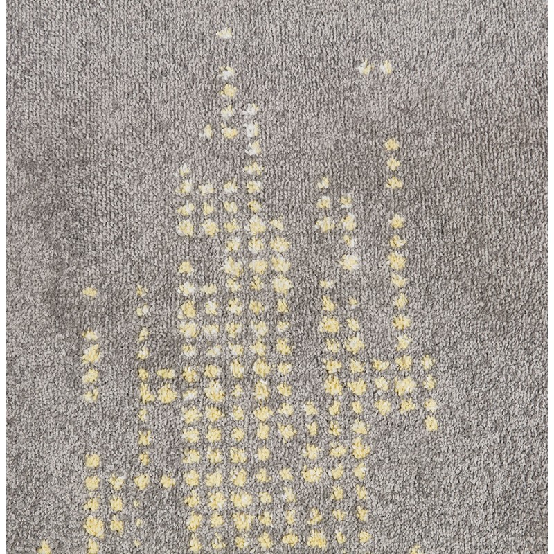 Rectangular design carpet - 160x230 cm - YOELA (grey, yellow) - image 48742
