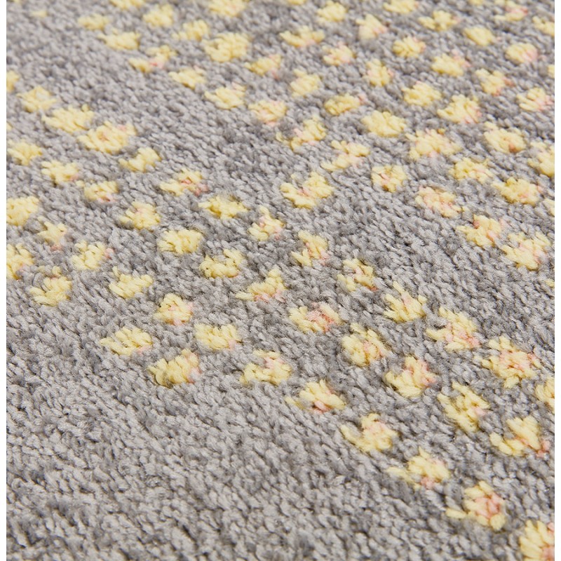 Rectangular design carpet - 160x230 cm - YOELA (grey, yellow) - image 48743