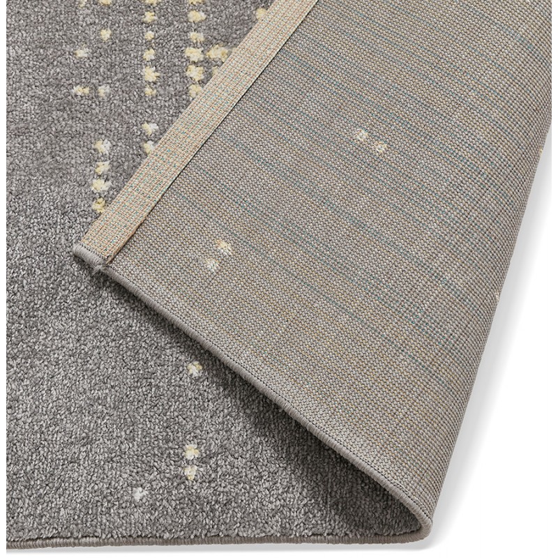 Rectangular design carpet - 160x230 cm - YOELA (grey, yellow) - image 48744