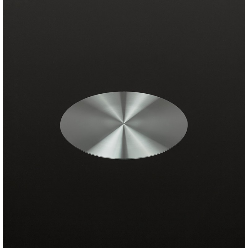 Rundglas und Metall esstisch (120 cm) URIELLE (schwarz) - image 48750