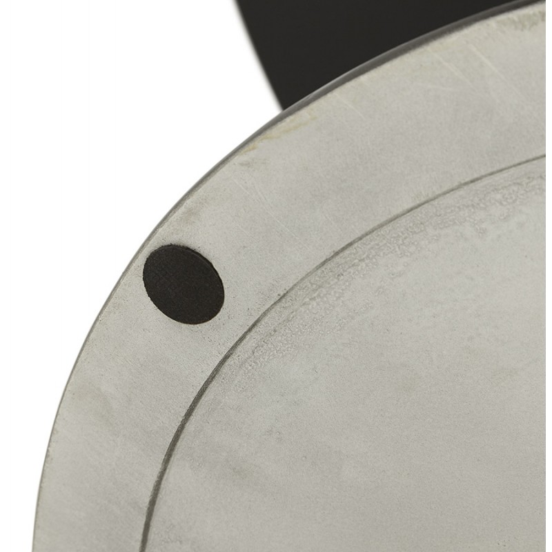 Rundglas und Metall esstisch (120 cm) URIELLE (schwarz) - image 48752