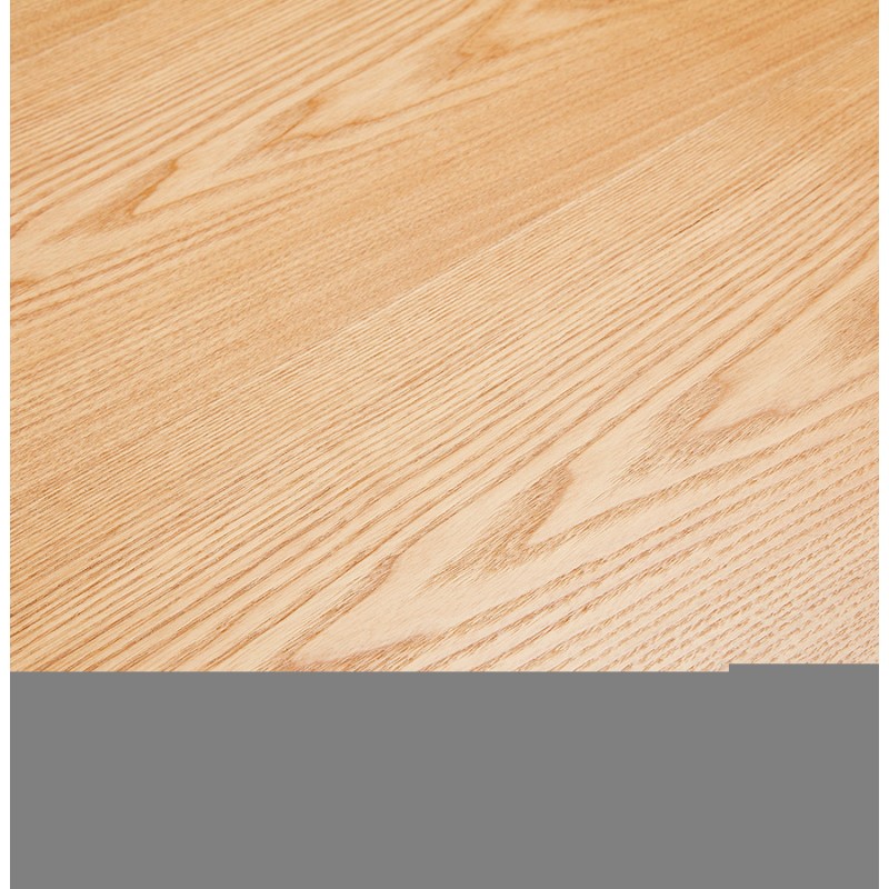 Tavolo da pranzo in legno e metallo bianco (200x100 cm) CATHALINA (finitura naturale) - image 48881