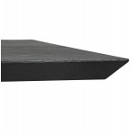 Tavolo da pranzo in legno e metallo bianco (200x100 cm) CATHALINA (nero)