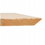 Esstisch aus Holz und schwarz Metall (200x100 cm) CATHALINA (natürliche Oberfläche)