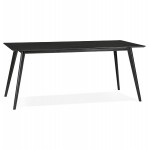 Design Esstisch oder Holztisch (180x90 cm) ZUMBA (schwarz)