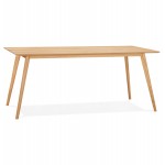 Scandinavian-style wooden design dining table or desk (180x90 cm) ZUMBA (natural)