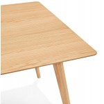 Table à manger design ou bureau style scandinave en bois (180x90 cm) ZUMBA (naturel)