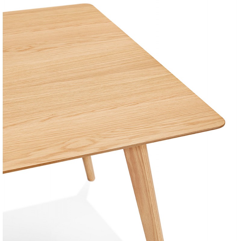 Table à manger design ou bureau style scandinave en bois (180x90 cm) ZUMBA (naturel) - image 48968
