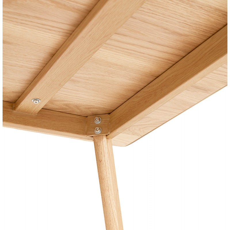 Table à manger design ou bureau style scandinave en bois (180x90 cm) ZUMBA (naturel) - image 48970