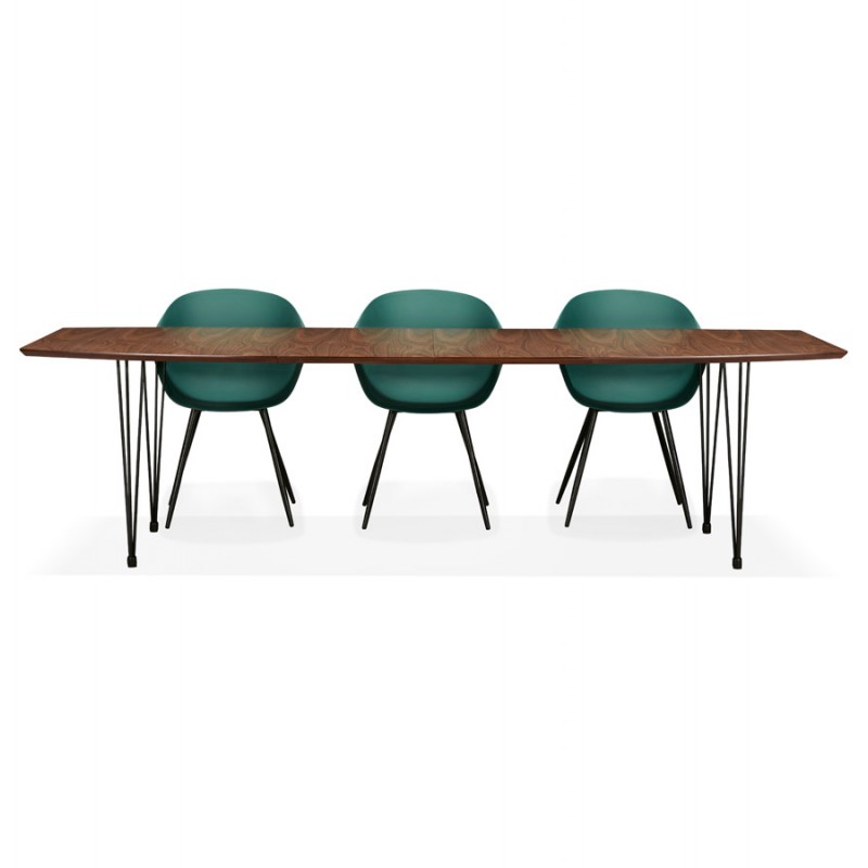 Tavolo da pranzo in legno estensibile (170/270cmx100cm) LOANA (annegamento) - image 49055