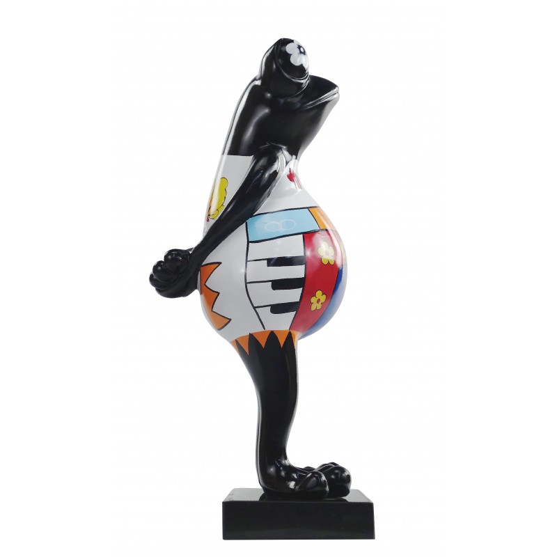 Statue design decorative sculpture frog PSYCHEDELIC resin H68 (multicolor) - image 49180