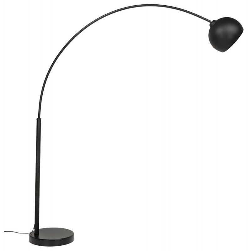 Lámpara de arco de diseño de metal SWEET (negro mate) - image 49314