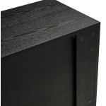 Buffet enfilade design 2 porte 3 cassetti in legno MELINA (nero)