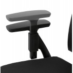 Fauteuil de bureau ergonomique en tissu KAORI (noir)