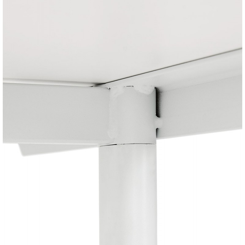 Gerader Schreibtisch aus Holz füße weiß SONA (160x80 cm) (weiß) - image 49506