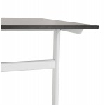 SONA white-footed wooden right desk (160x80 cm) (black)