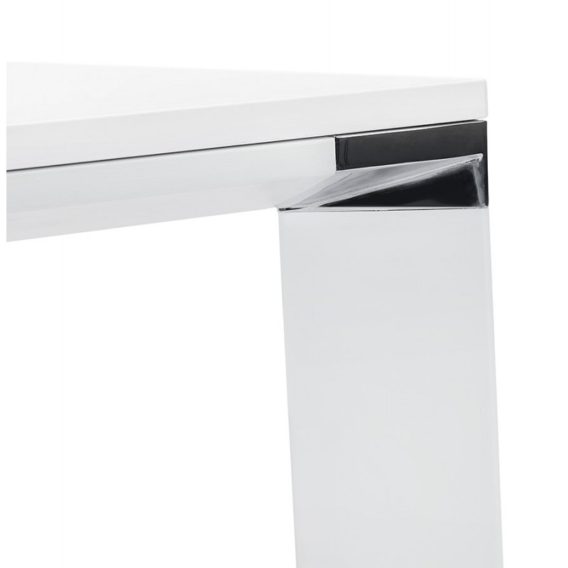 Holz-Design Schreibtisch aus Holz Füßchen weiß BOUNY (200x100 cm) (weiß) - image 49619
