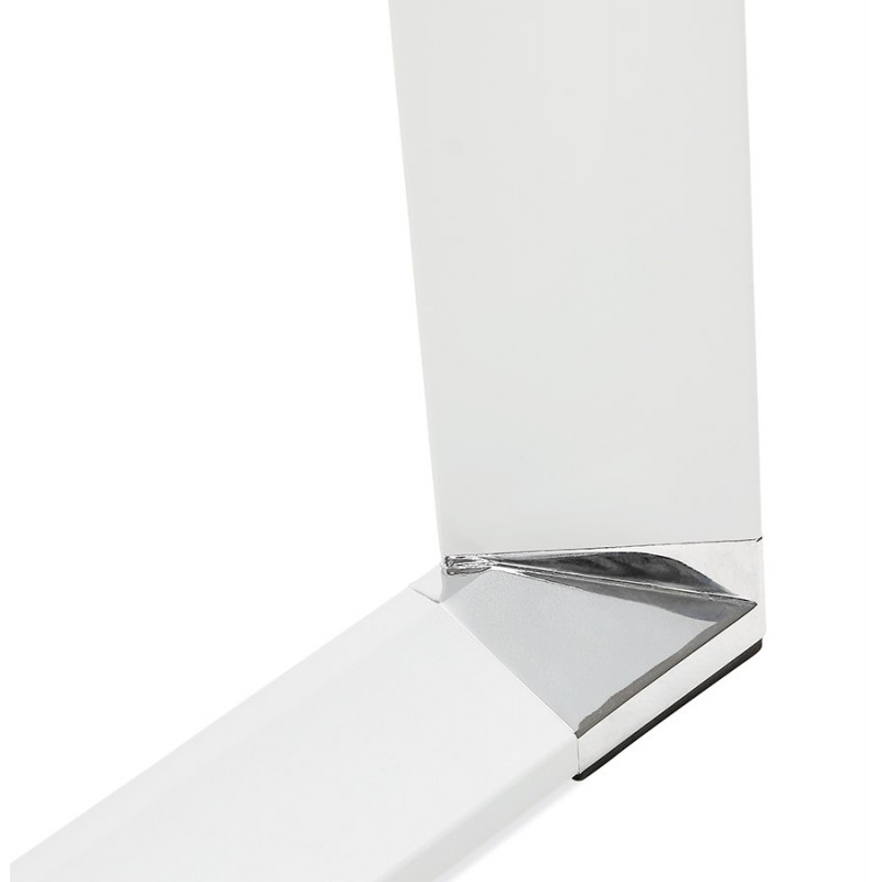 Diseño de oficina derecha patas blancas de madera BOUNY (200x100 cm) (blanco) - image 49623