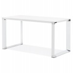 Right office design wooden white feet BOUNY (140x70 cm) (white)