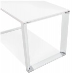Right office design wooden white feet BOUNY (140x70 cm) (white)