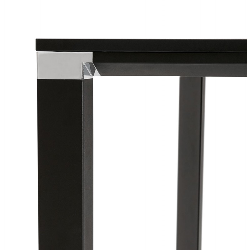 Büro BENCH Tisch moderne Holz-Tisch schwarze Füße RICARDO (160x160 cm) (schwarz) - image 49669