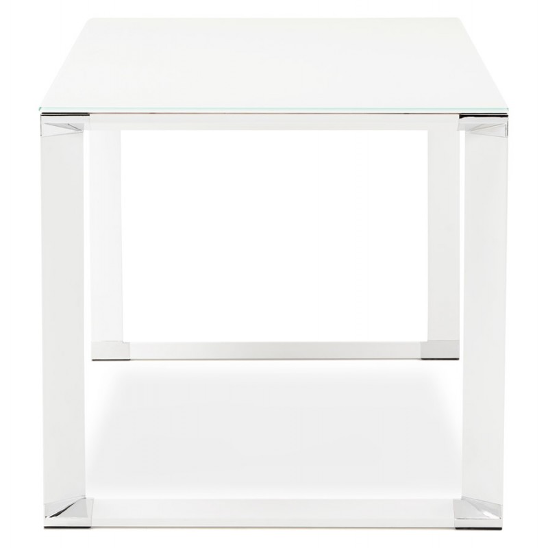 140x70 cm (weiß) (weiss) Tisch aus glas gehärtetem Glas (140x70 cm) - image 49747
