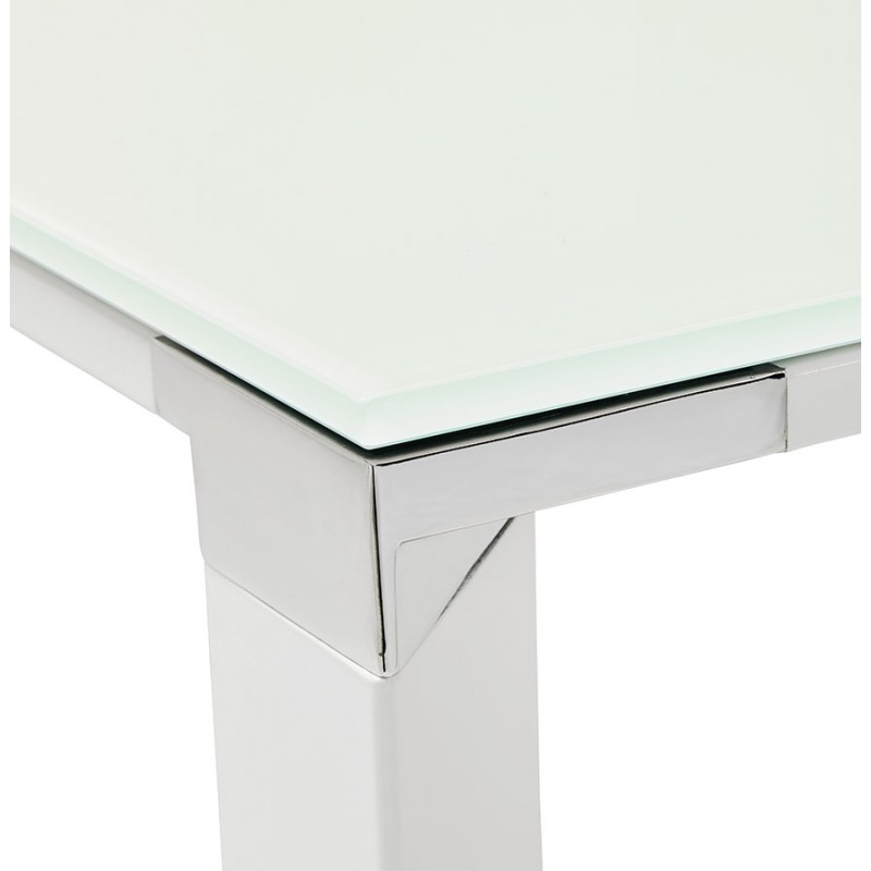 140x70 cm (weiß) (weiss) Tisch aus glas gehärtetem Glas (140x70 cm) - image 49752