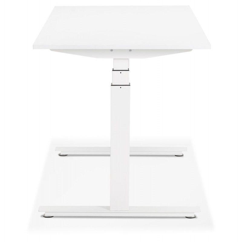 Seated standing electric wooden white feet KESSY (160x80 cm) (white) - image 49868