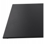 Mesa metálica rectangular RamBOU XL (75x40x88 cm) (negro)