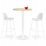 Tischtisch-Tisch-Runde THELMA (40x40x110 cm) (weiß)