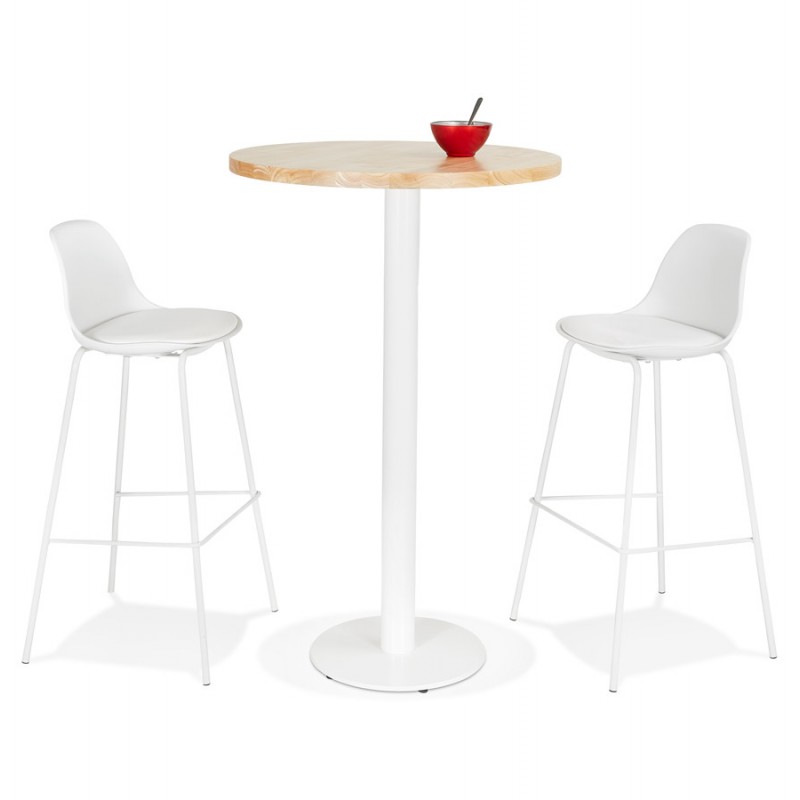 Pied de table rond en métal THELMA (40x40x110 cm) (blanc) - image 49934