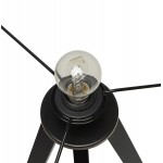 TRANI MINI (black) black tripod-laying lampshade