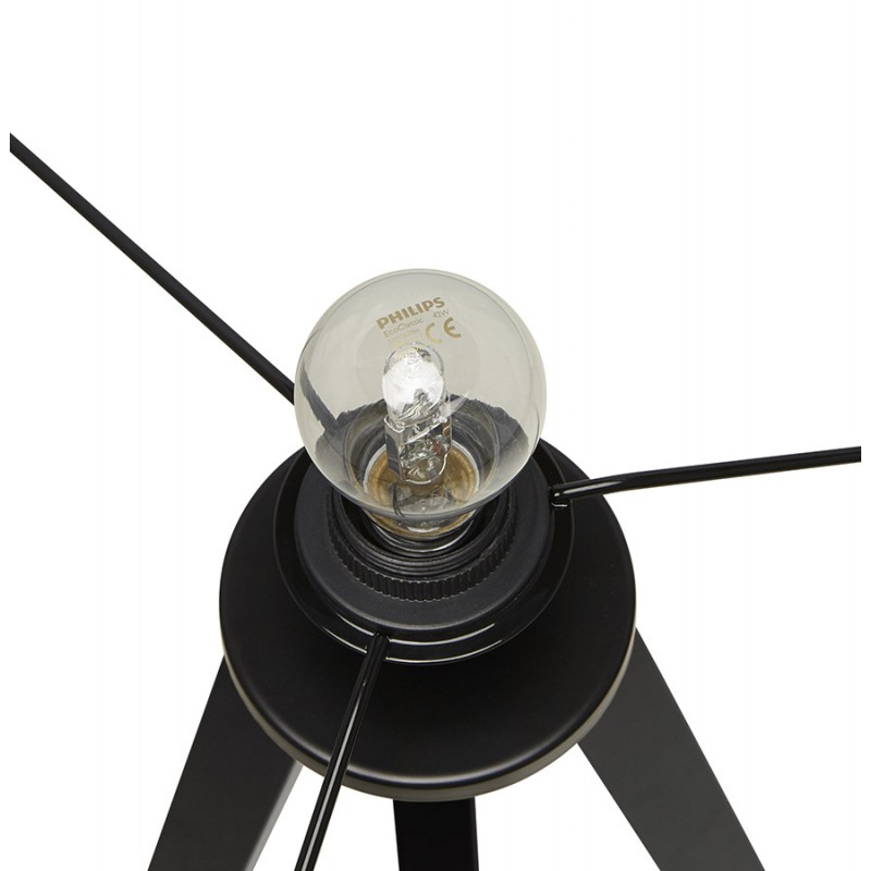 Design-Leuchte mit Lampenschirm auf stativ schwarz TRANI MINI (schwarz) - image 49948