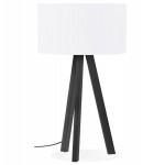 TRANI MINI (white) black tripod-laying lampshade