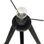 TRANI MINI (grey) black tripod-laying lampshade
