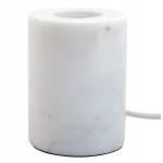 Pied de lampe à poser en marbre APRIL (blanc)