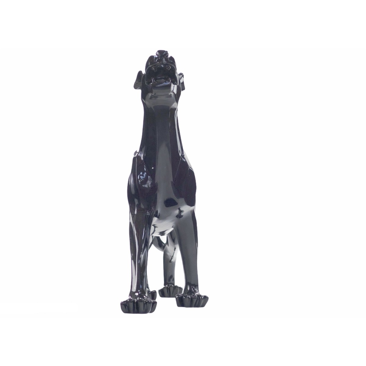 Statue deco,Statue d'Animal de Panthère Noire en Résine,Style Géométrique  Abstrait - Type A--black - 17.32x5.5in(44x14cm) - Cdiscount Maison