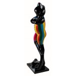 Statue dekorative Schnitzerei-Design FROSCH RIGOLOTE (H180 cm) (Bunte)