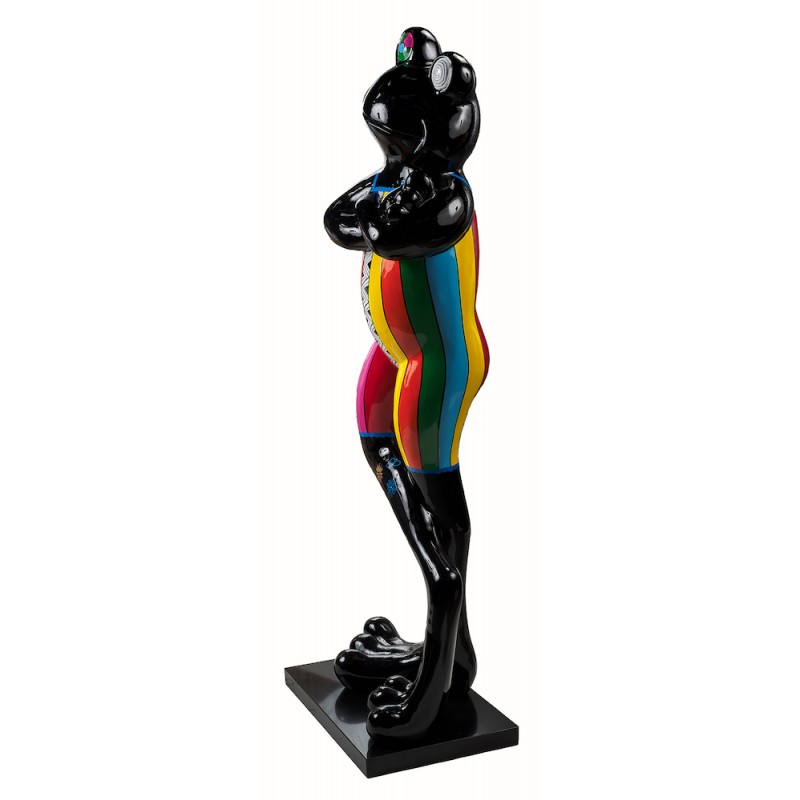 Diseño de escultura decorativa estatua GRENOUILLE RIGOLOTE (H180 cm) (Multicolor) - image 50385