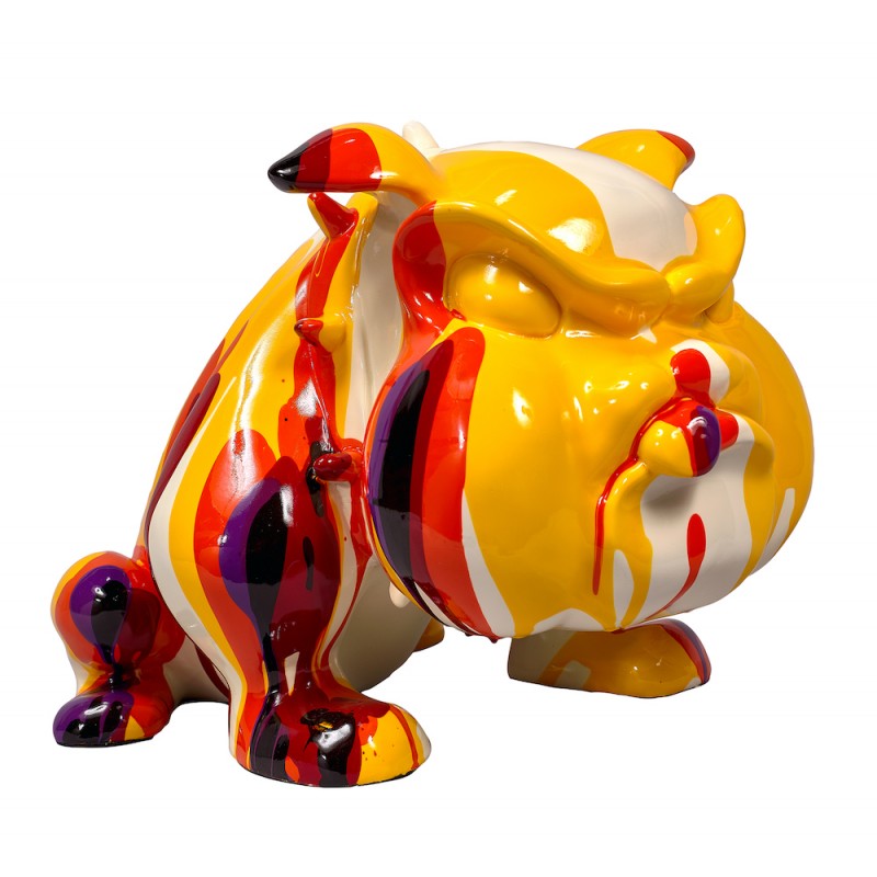 Escultura estatuaria diseño decorativo CHIEN CARTOON (H27) (Multicolor) - image 50421