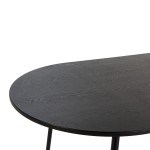 Table à Manger design 180x90x76 Bois Métal Noir