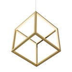 Hanging Lamp 52X42X52 Metal Golden