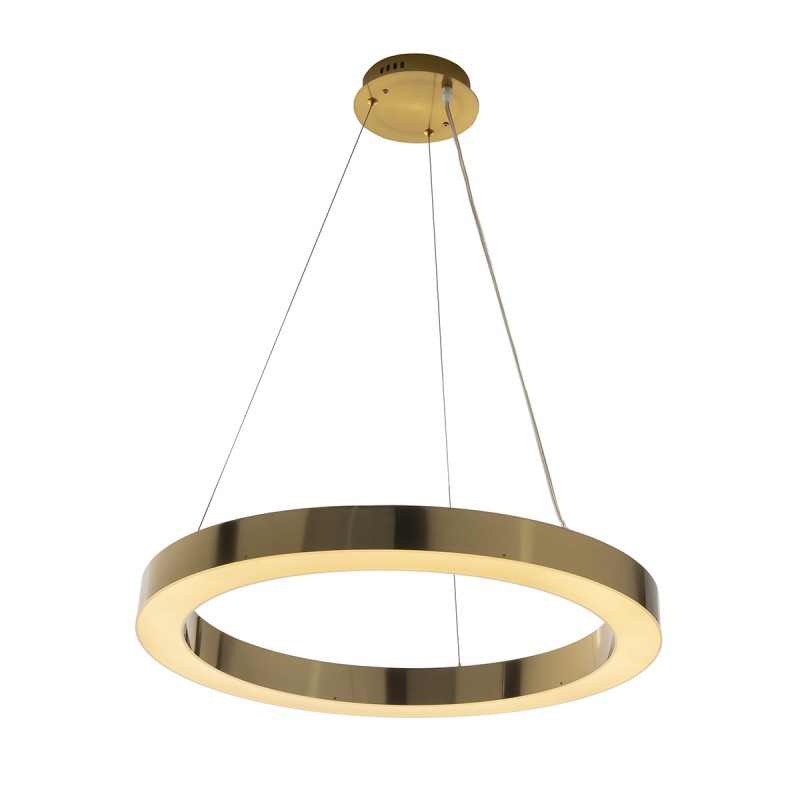 Hanging Lamp 60X60X150 Metal Golden - image 50605