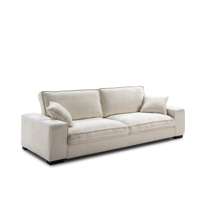 Straight Sofa 4 Seats 266X97X94 Fabric Greige - image 50620
