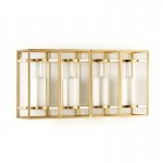 Candle Holder 60X15X31 Glass Metal Golden