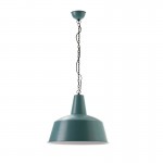 Hanging Lamp 45X45X40 Metal Blue White