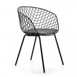 Desig Chair 57X50X79 Metal Black