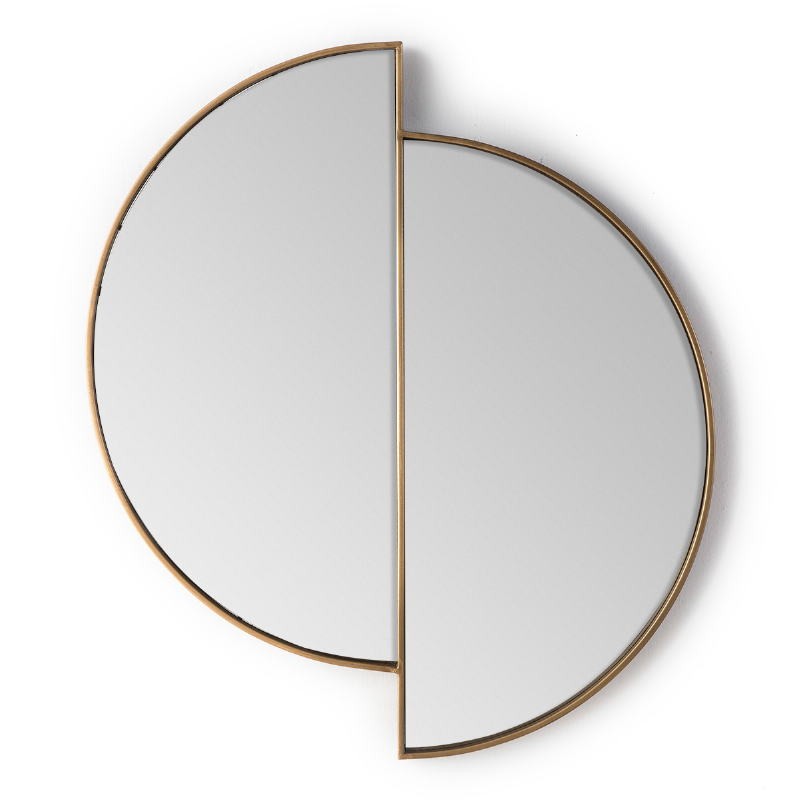 Mirror 73X3X80 Glass Metal Golden - image 51151